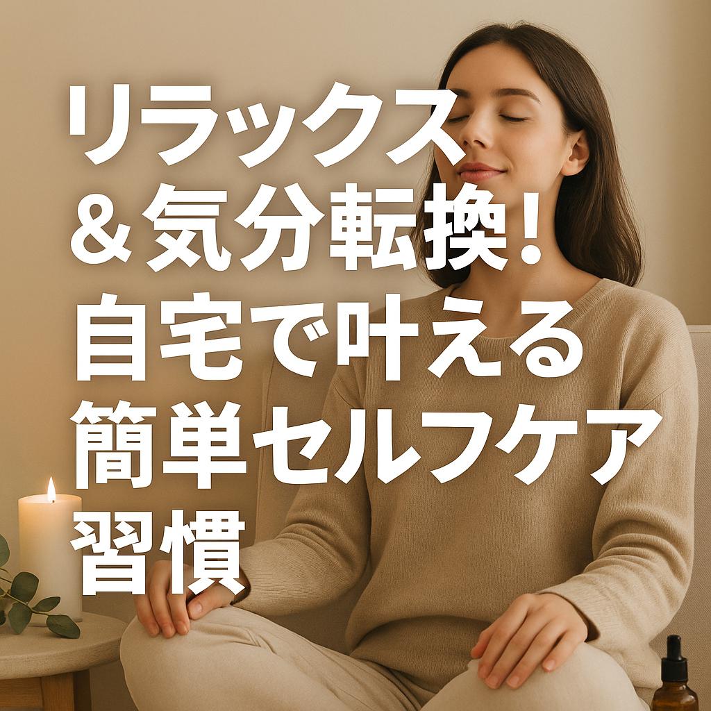 リラックス＆気分転換！自宅で叶える簡単セルフケア習慣