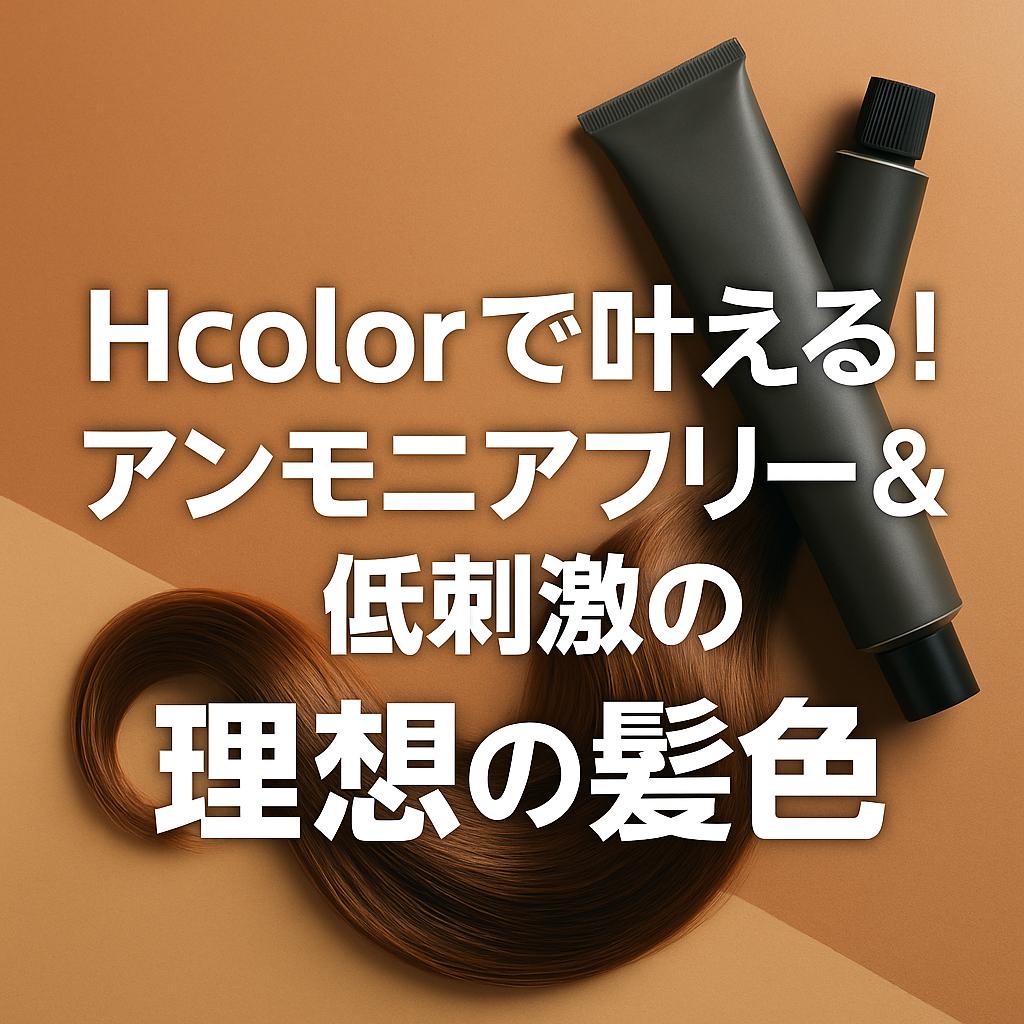 Hcolorで叶える！アンモニアフリー＆低刺激の理想の髪色