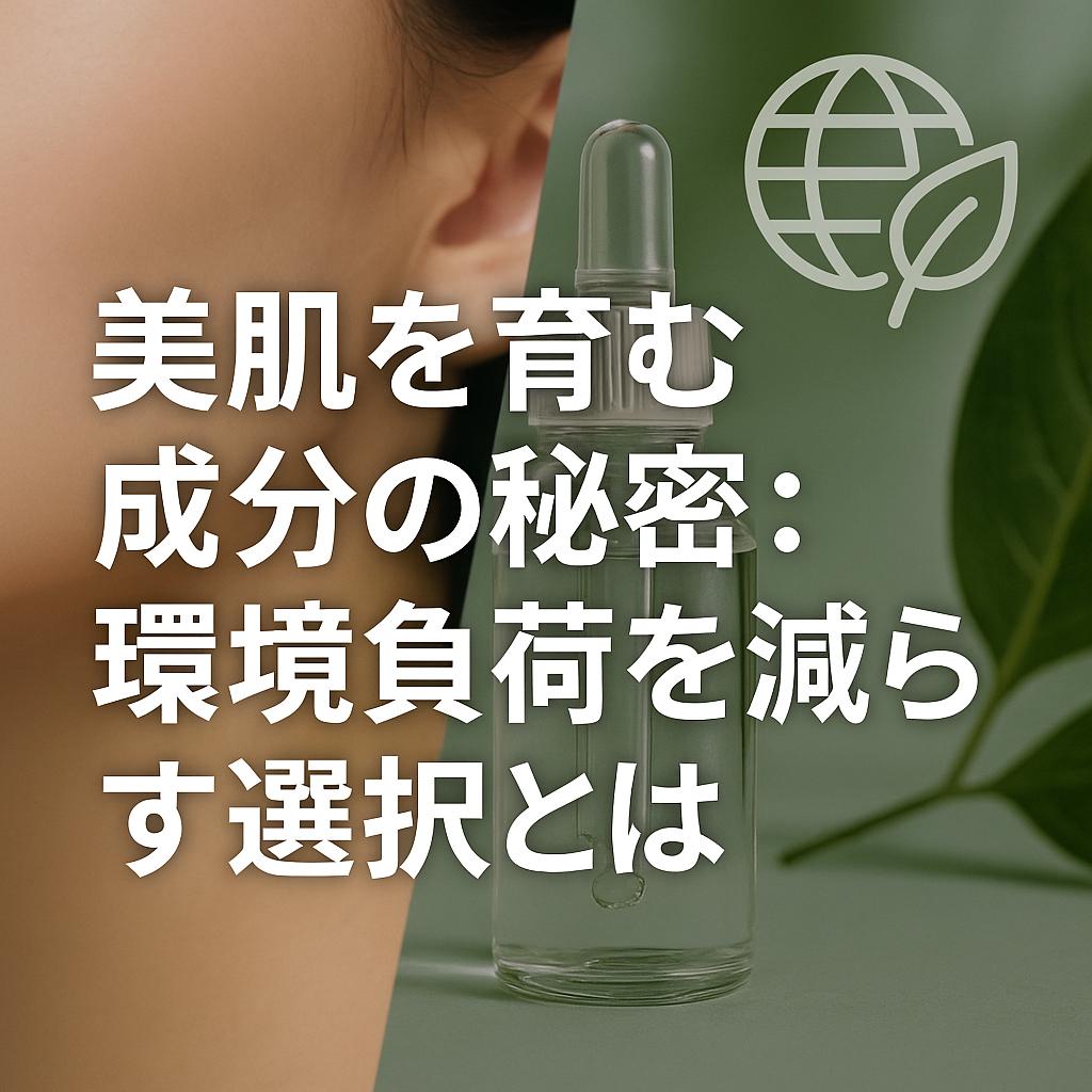 美肌を育む成分の秘密：環境負荷を減らす選択とは